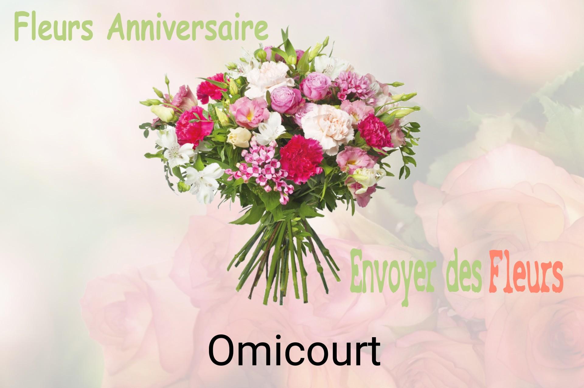 Bouquet de fleurs d’anniversaire livré à Omicourt