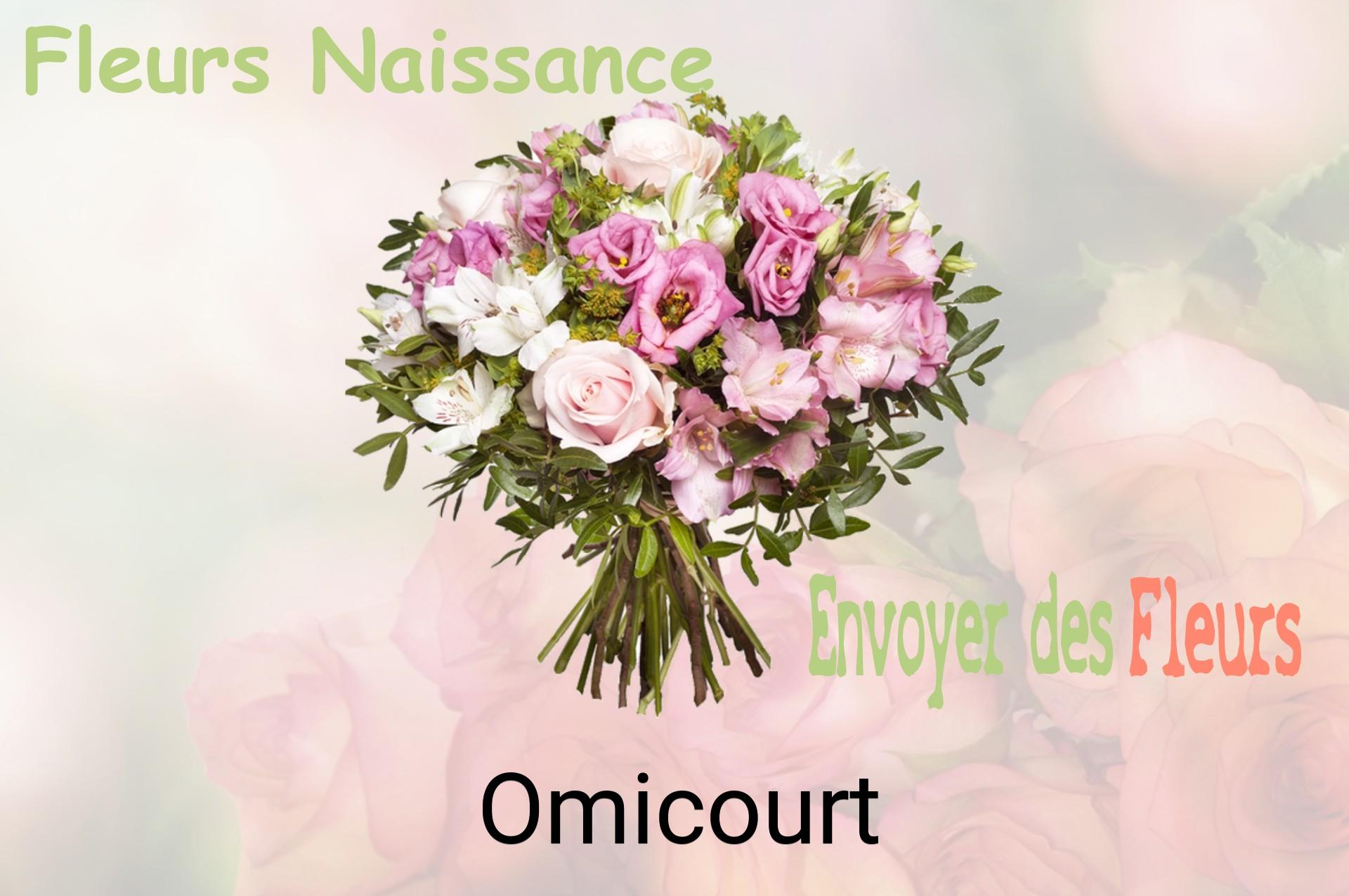 Bouquet de fleurs de naissance livré à Omicourt